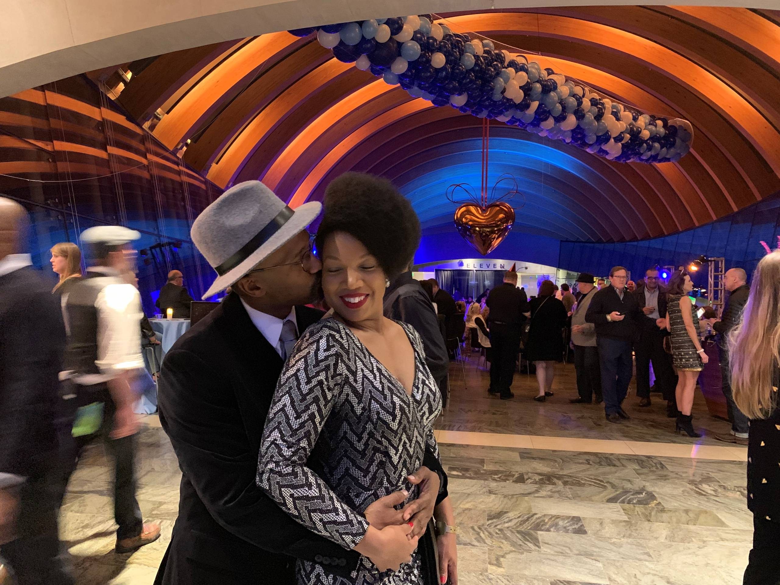 Mechon Hall a couple kisses in eleven during a new year's eve party