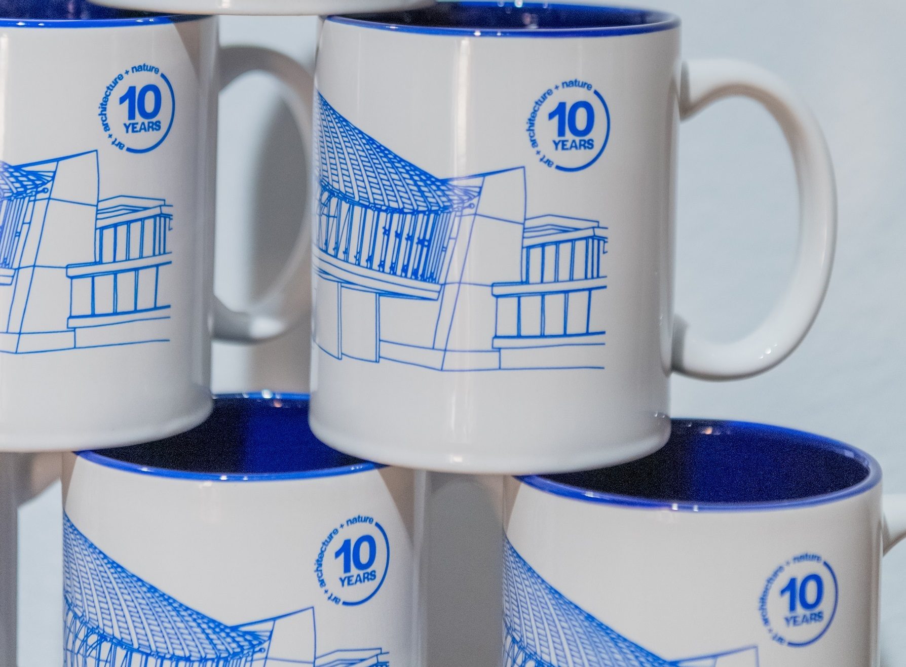 Ten year anniversary mugs crystal bridges ten-year anniversary mugs