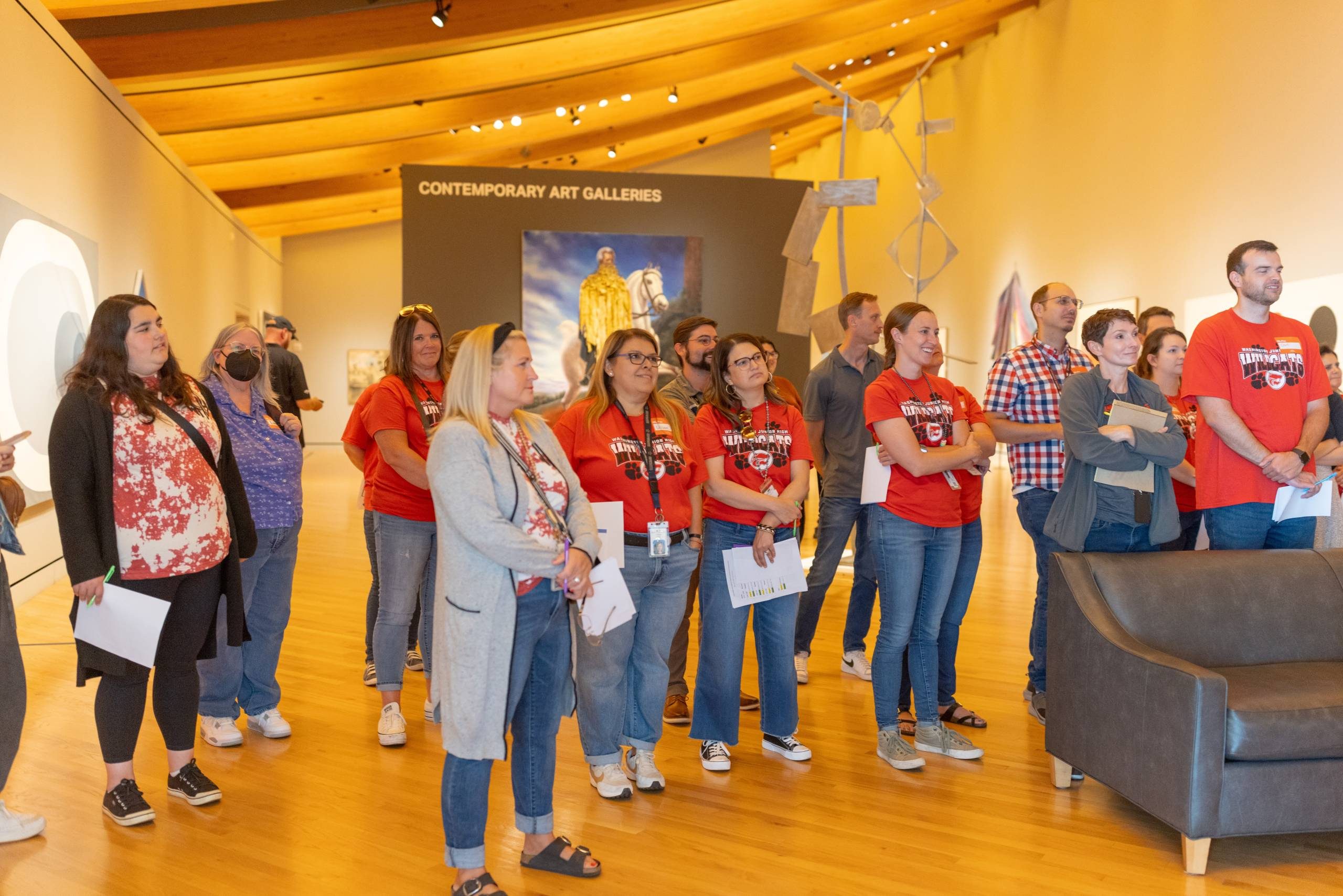 Art Enthusiasts at Contemporary Gallery Educators participate in Crystal Bridges' School Partnership Pilot Program